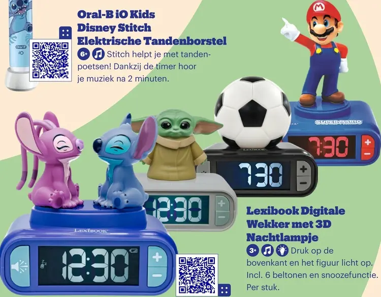 Promotie: Lexibook Digitale Wekker met 3D Nachtlampje