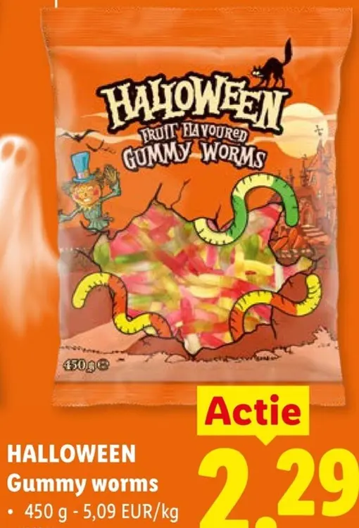Promotie: Halloween Gummy worms