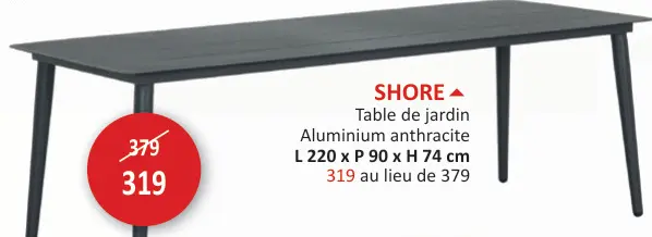 Offre: Table de jardin