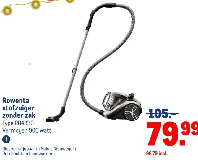 Aanbieding: stofzuiger zonder zak