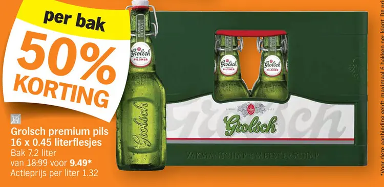 Promotie: Grolsch premium pils