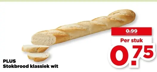 Stokbrood klassiek wit