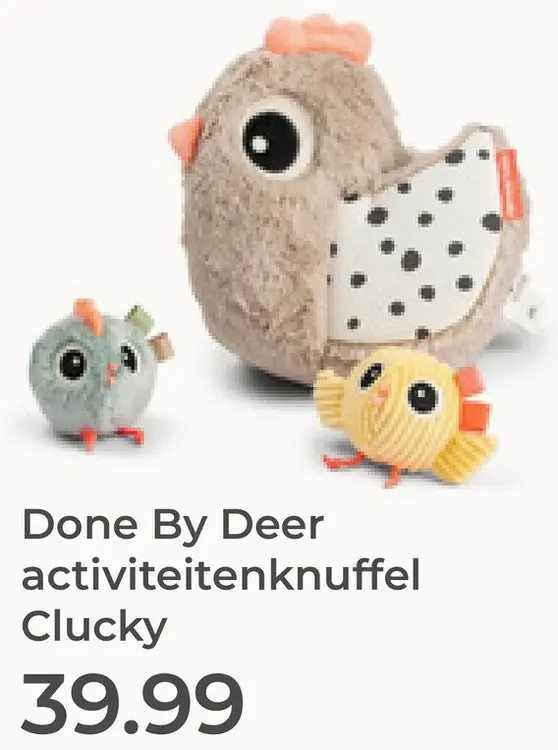Aanbieding: Activiteitenknuffel Clucky