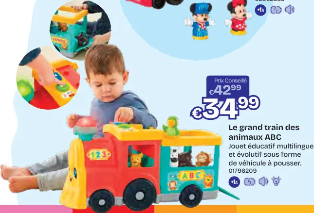 Offre: Le grand train des animaux ABC