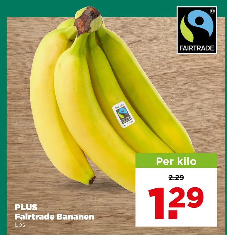 Aanbieding: PLUS Fairtrade Bananen