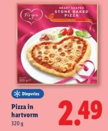 Aanbieding: Pizza in hartvorm