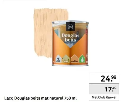 Aanbieding: Douglas beits mat naturel