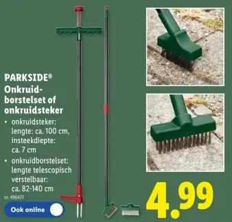 Promotie: Onkruidborstelset of onkruidsteker