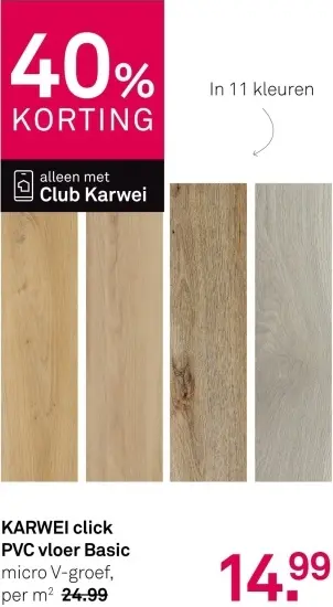 Aanbieding: PVC vloer Basic
