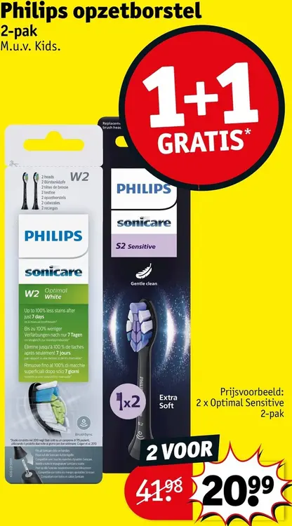 Promotie: Opzetborstel 2-pak