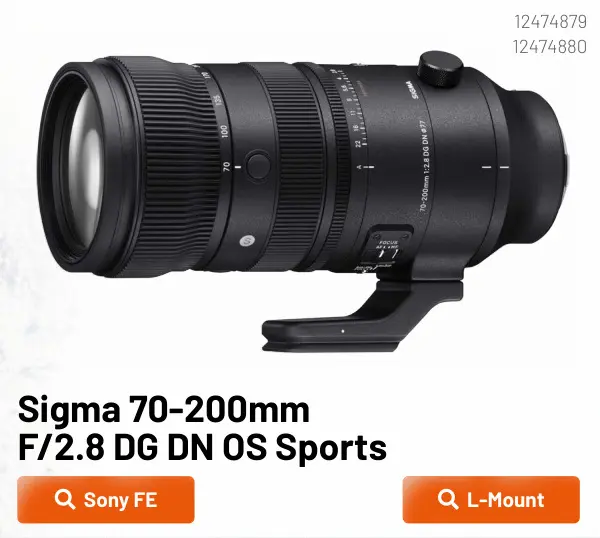 Promotie: 70-200mm F/2.8 DG DN OS Sports