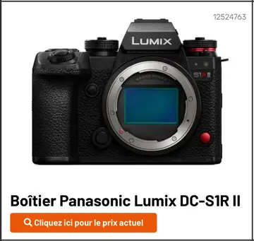 Offre: Boîtier Panasonic Lumix DC-S1R II