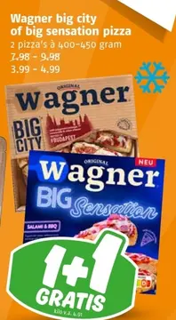 Aanbieding: Wagner big city of big sensation pizza