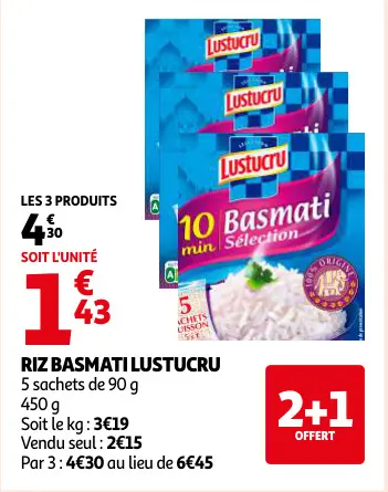 Offre: Riz basmati