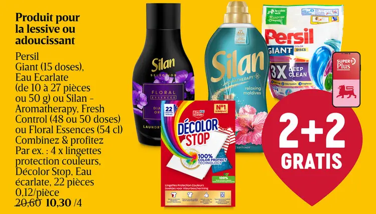 Offre: Produit pour la lessive ou adoucissant