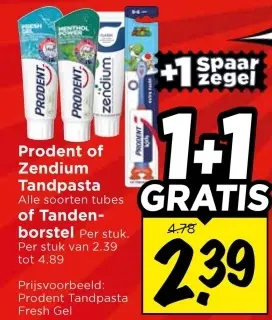 Aanbieding: Prodent of Zendium Tandpasta of Tandenborstel