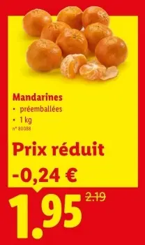 Offre: Mandarines