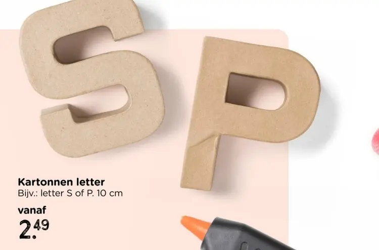 Aanbieding: Kartonnen letter