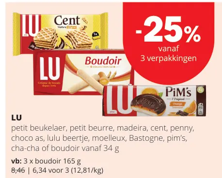 Promotie: LU koeken