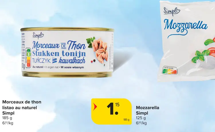 Offre: Morceaux de thon listao au naturel