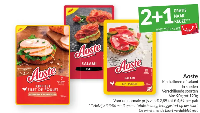 Promotie: Kip, kalkoen of salami
