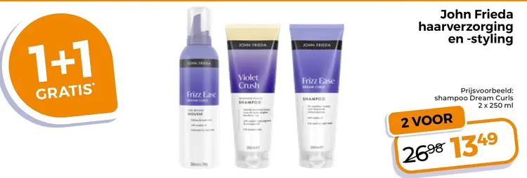 Aanbieding: John Frieda haarverzorging en -styling