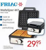 Promotie: Wafelijzer 4X7