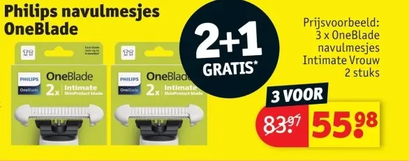 Promotie: navulmesjes OneBlade