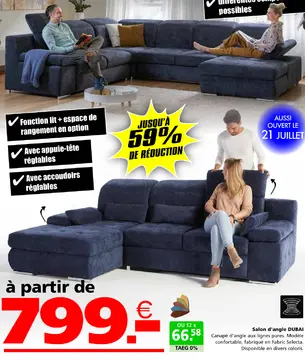 Offre: Salon d'angle DUBAI