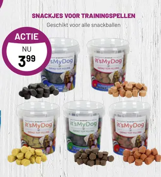 Aanbieding: Snackjes voor trainingspellen