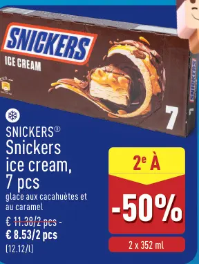 Offre: Snickers ice cream