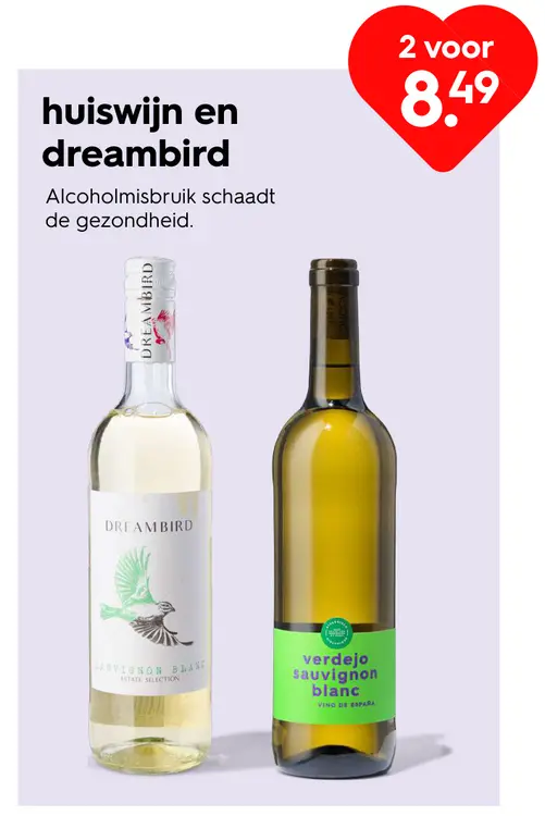 Promotie: Huiswijn en dreambird