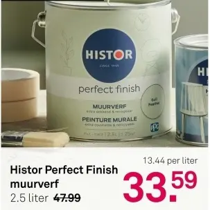Aanbieding: Histor Perfect Finish muurverf