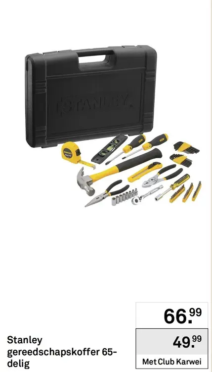 Aanbieding: Gereedschapskoffer 65-delig