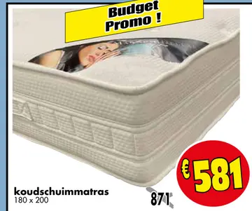 Aanbieding: koudschuimmatras