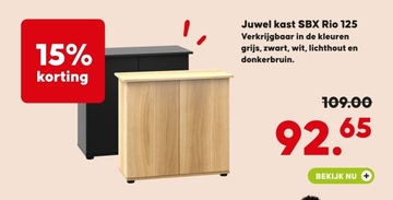 Aanbieding: Juwel kast SBX Rio 125