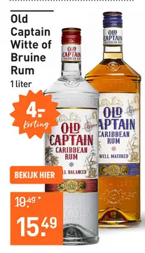 Aanbieding: Old Captain Witte of Bruine Rum