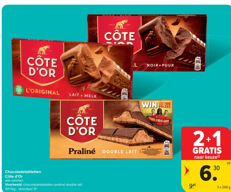 Promotie: Chocoladetabletten