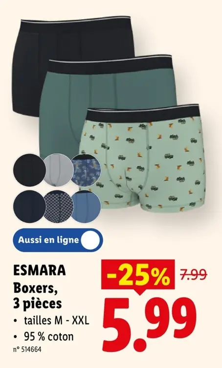 Offre: Boxers