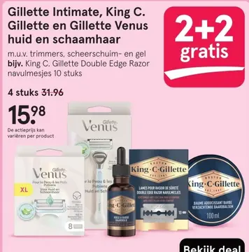 Aanbieding: Gillette Intimate, King C. Gillette en Gillet Venus