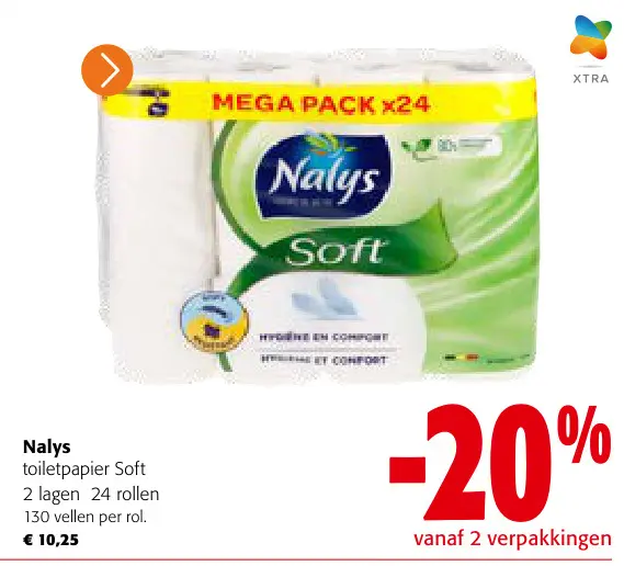 Promotie: toiletpapier Soft