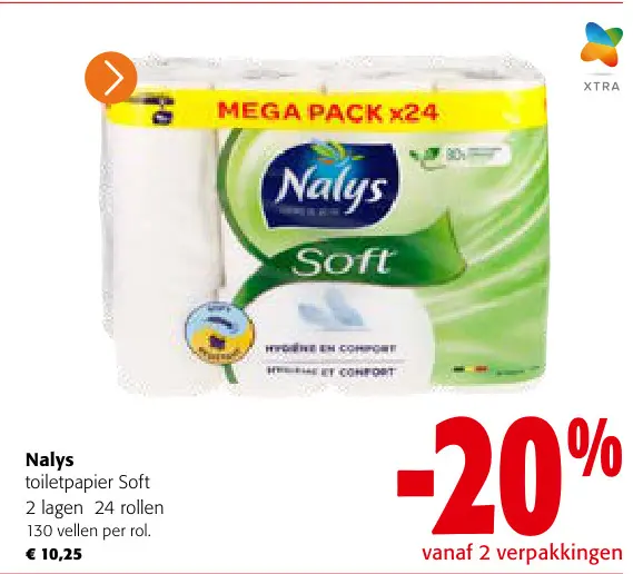 Promotie: toiletpapier Soft