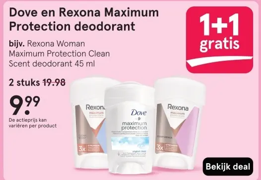 Aanbieding: Maximum Protection deodorant