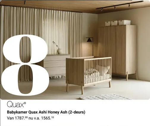 Aanbieding: Babykamer Quax Ashi Honey Ash (2-deurs)
