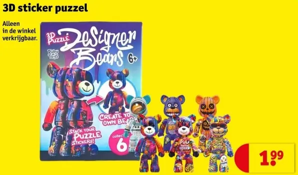 Aanbieding: 3D sticker puzzel
