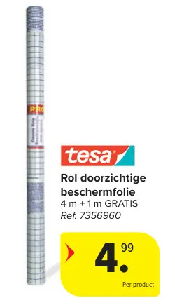 Offre: Rol doorzichtige beschermfolie