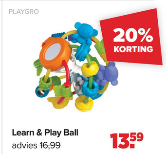 Aanbieding: Playgro Learn & Play Ball