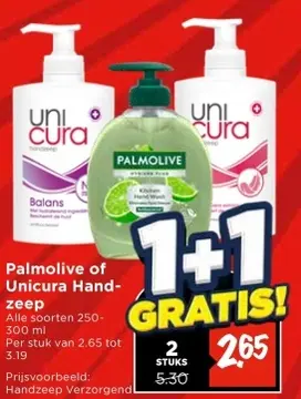 Aanbieding: Palmolive of Unicura Handzeep