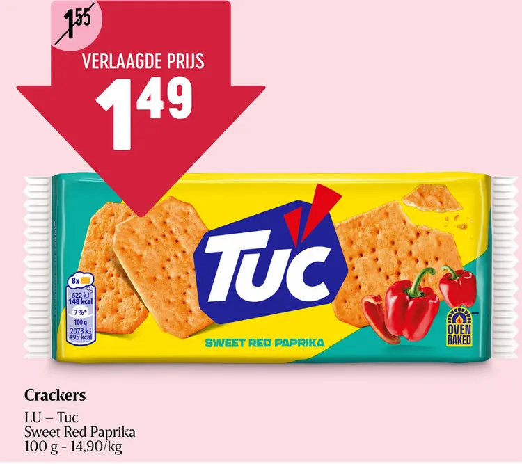 Promotie: Tuc Sweet Red Paprika