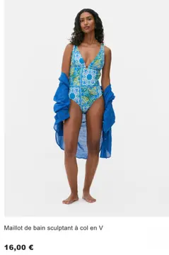 Offre: Maillot de bain sculptant à col en V